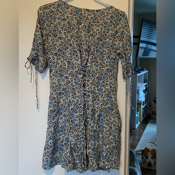 Free People Blue Floral Minidress - Picture 4 of 5